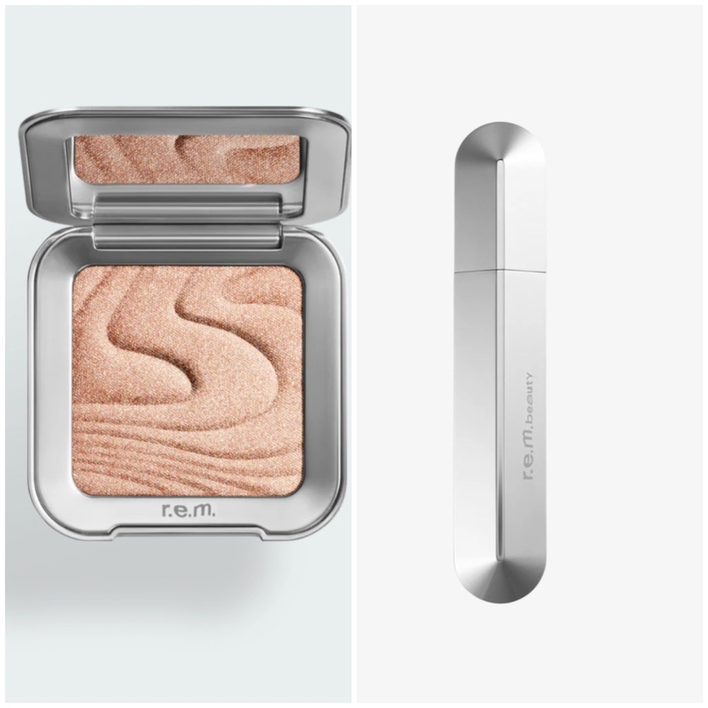 r.e.m beauty Miss Mercury Hightligter and Lengthening Mascara